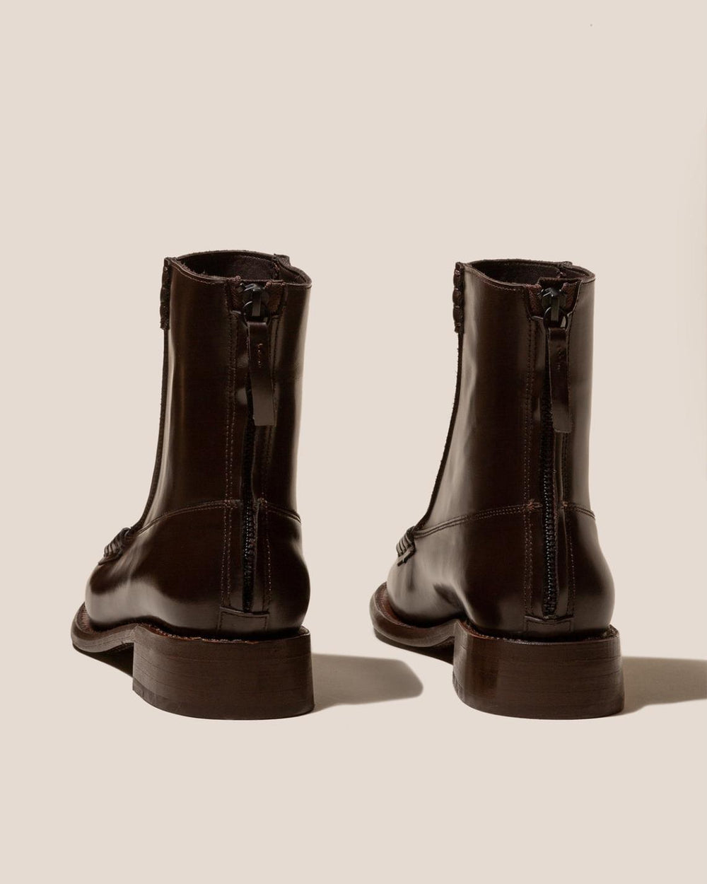 Hereu Boots | QUADRA - Square-Toe Back Zip Boot - Women