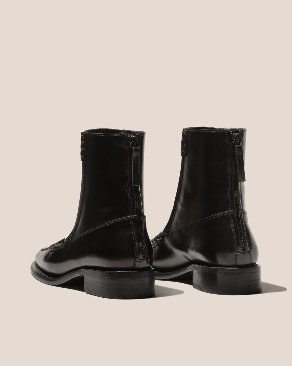Hereu Boots | QUADRA - Square-Toe Back Zip Boot - Women