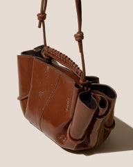 Hereu Crossbody Bags | ARTA MINI CRINKLED GLOSSY - Pleated Crossbody Bag - Women