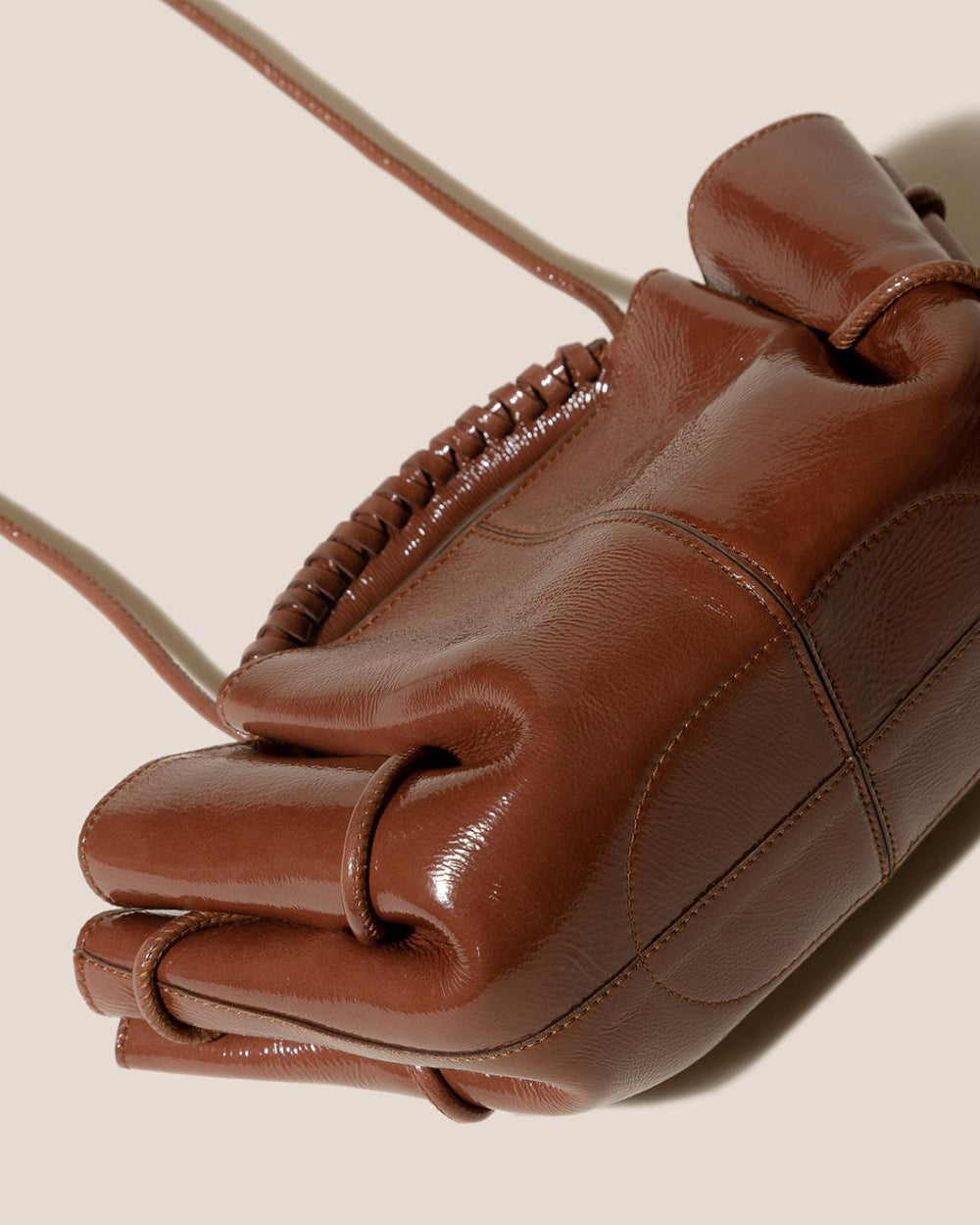 Hereu Crossbody Bags | ARTA MINI CRINKLED GLOSSY - Pleated Crossbody Bag - Women