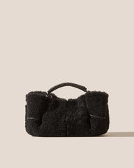Hereu Crossbody Bags | ARTA MINI CURLY SHEARLING - Pleated Crossbody Bag - Women