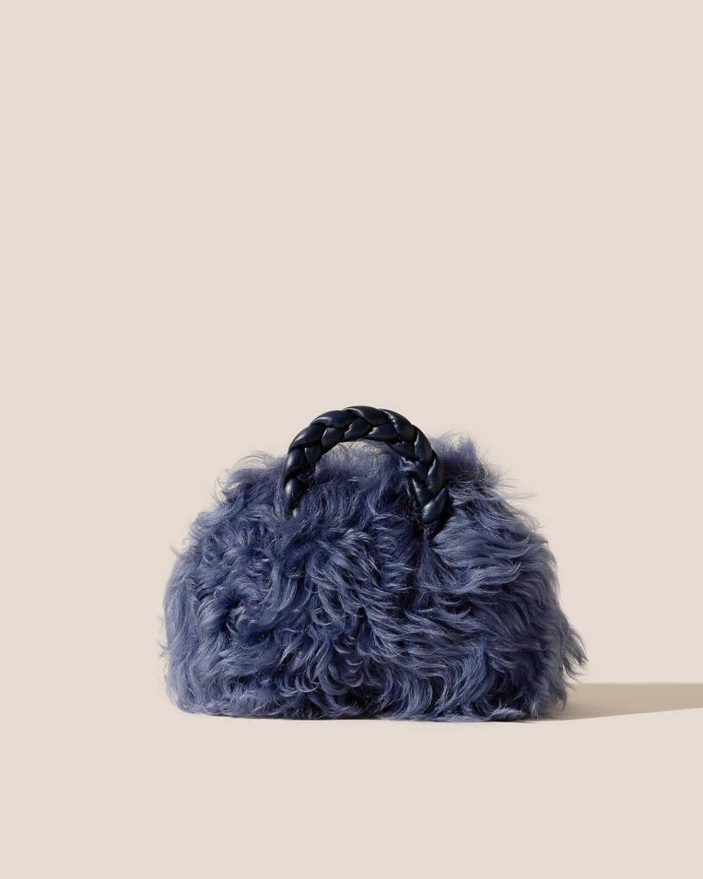 Hereu Crossbody Bags | BOMBON LONG HAIR SHEARLING - Small Plaited-handle Crossbody Bag - Women