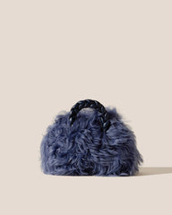 Hereu Crossbody Bags | BOMBON LONG HAIR SHEARLING - Small Plaited-handle Crossbody Bag - Women
