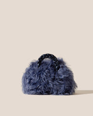 Hereu Crossbody Bags | BOMBON LONG HAIR SHEARLING - Small Plaited-handle Crossbody Bag - Women