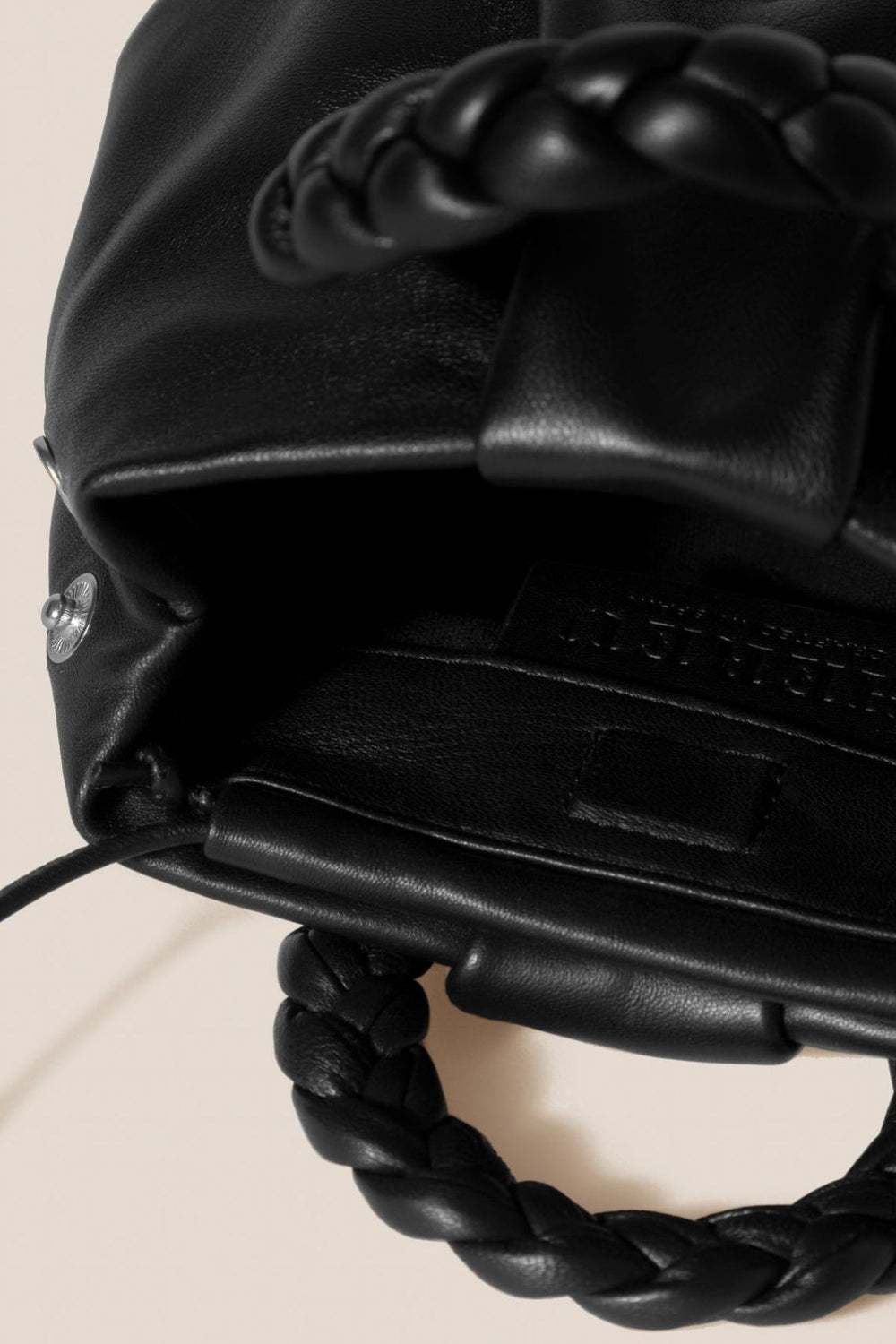 Hereu Crossbody Bags | BOMBON M - Plaited-handle Leather Crossbody Bag - Women