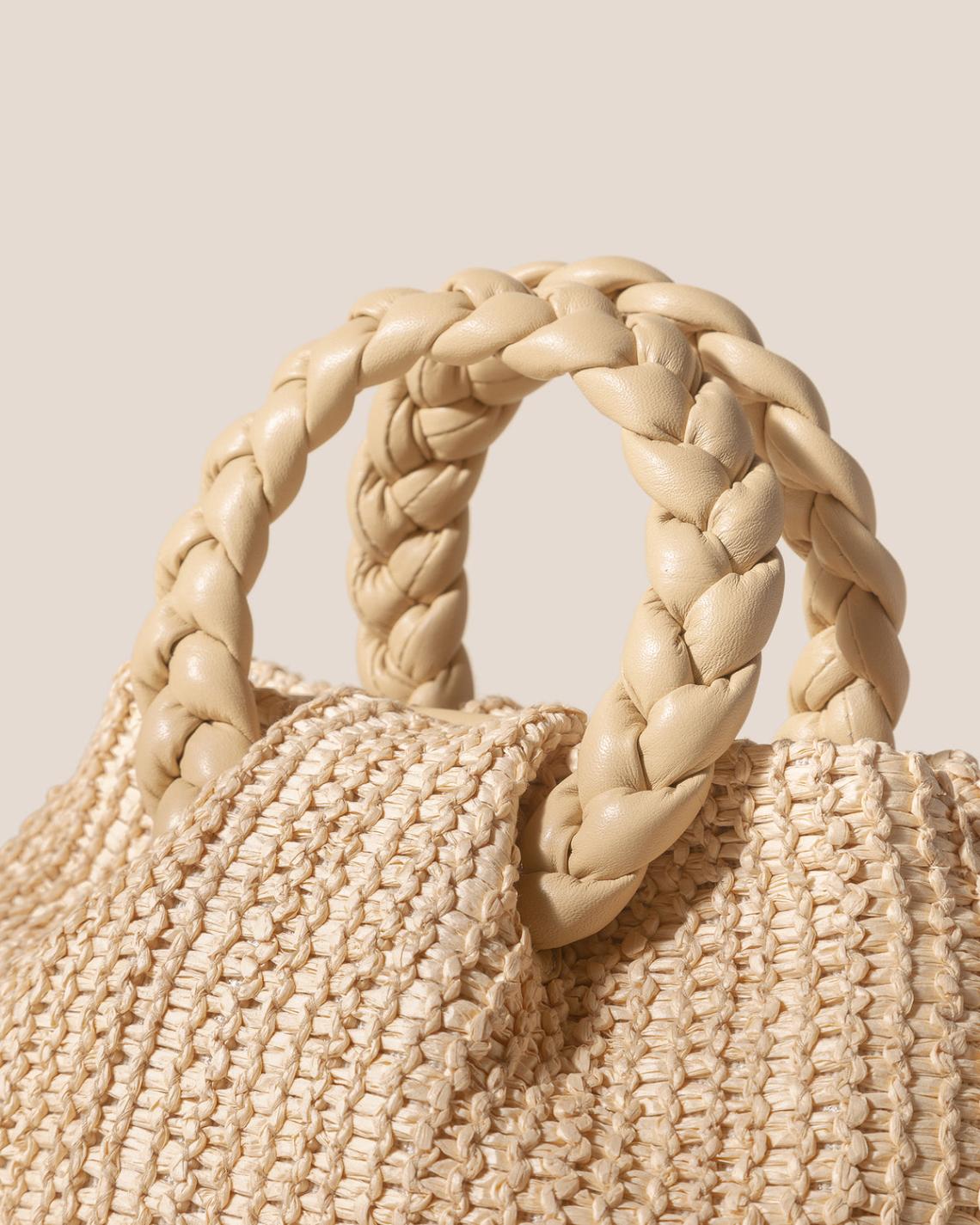 Hereu Crossbody Bags | BOMBON M RAFFIA - Plaited-handle Raffia Crossbody Bag - Women