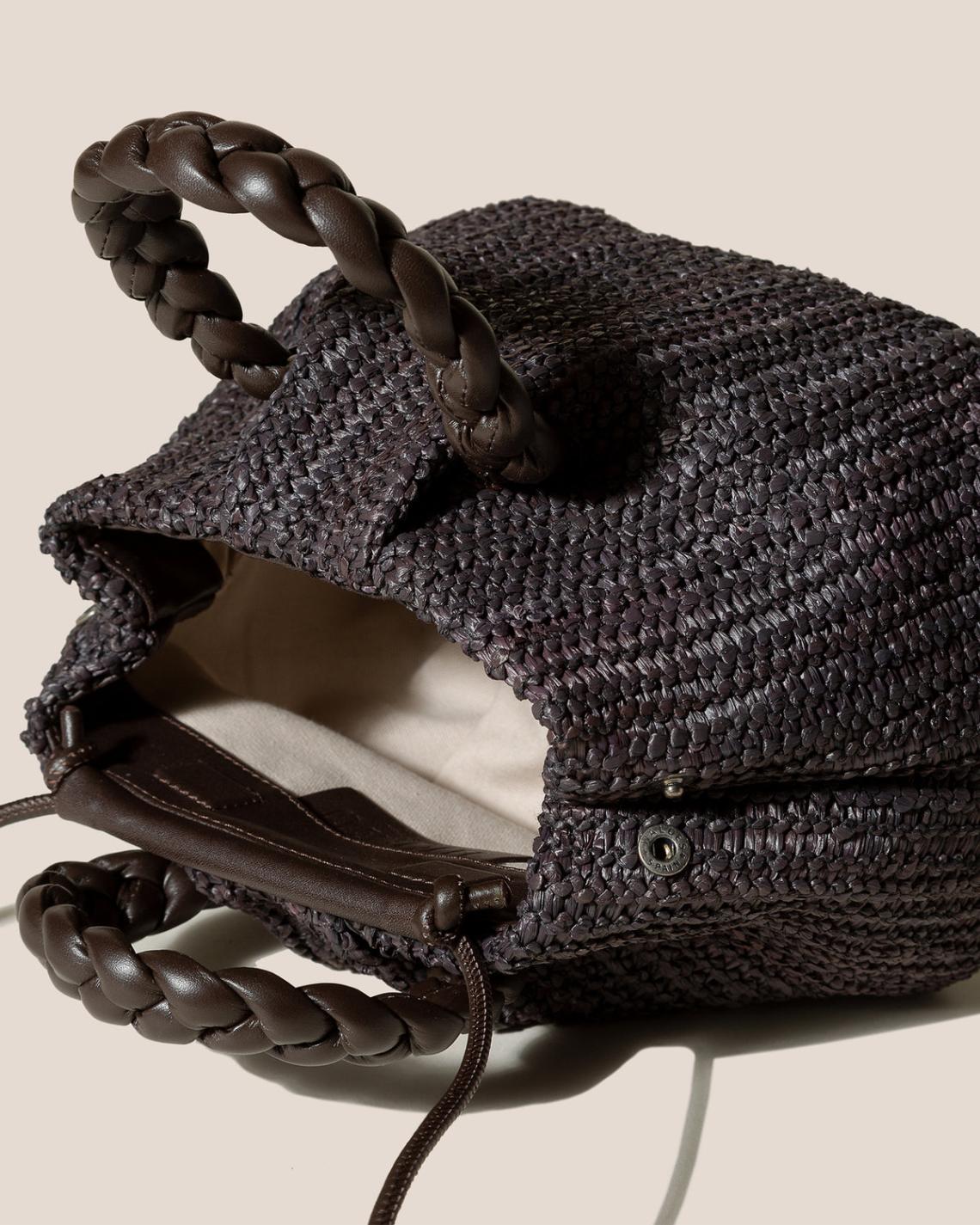 Hereu Crossbody Bags | BOMBON M RAFFIA - Plaited-handle Raffia Crossbody Bag - Women