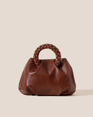 Hereu Crossbody Bags | BOMBON M SUPPLE SHINY - Plaited-handle Leather Crossbody Bag - Women