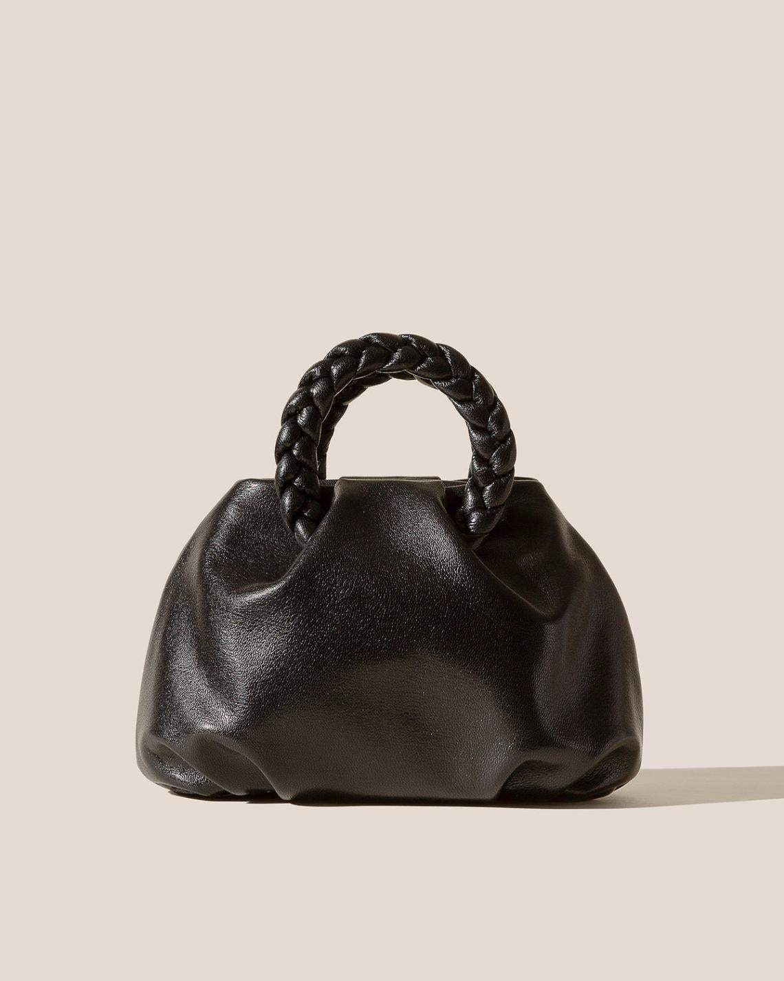 Hereu Crossbody Bags | BOMBON M SUPPLE SHINY - Plaited-handle Leather Crossbody Bag - Women