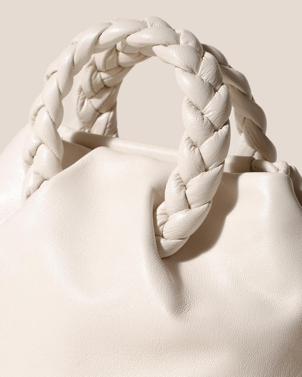 Hereu Crossbody Bags | BOMBON M SUPPLE SHINY - Plaited-handle Leather Crossbody Bag - Women