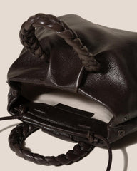 Hereu Crossbody Bags | BOMBON M SUPPLE SHINY - Plaited-handle Leather Crossbody Bag - Women