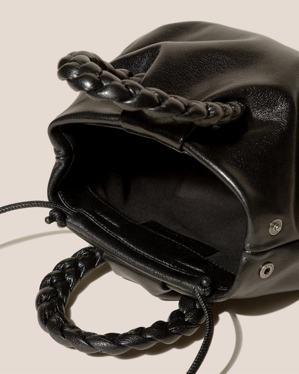 Hereu Crossbody Bags | BOMBON M SUPPLE SHINY - Plaited-handle Leather Crossbody Bag - Women