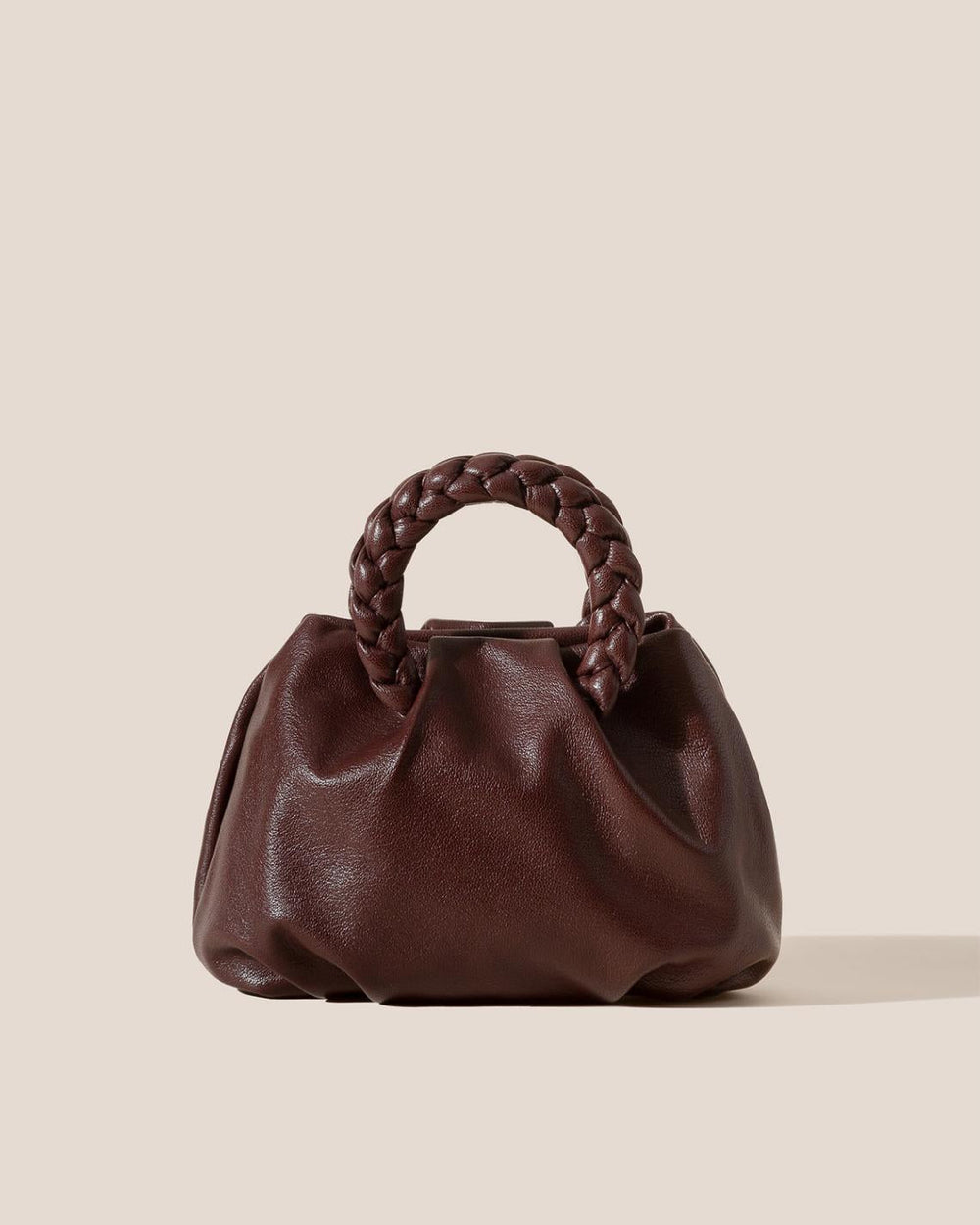 Hereu Crossbody Bags | BOMBON M SUPPLE SHINY - Plaited-handle Leather Crossbody Bag - Women