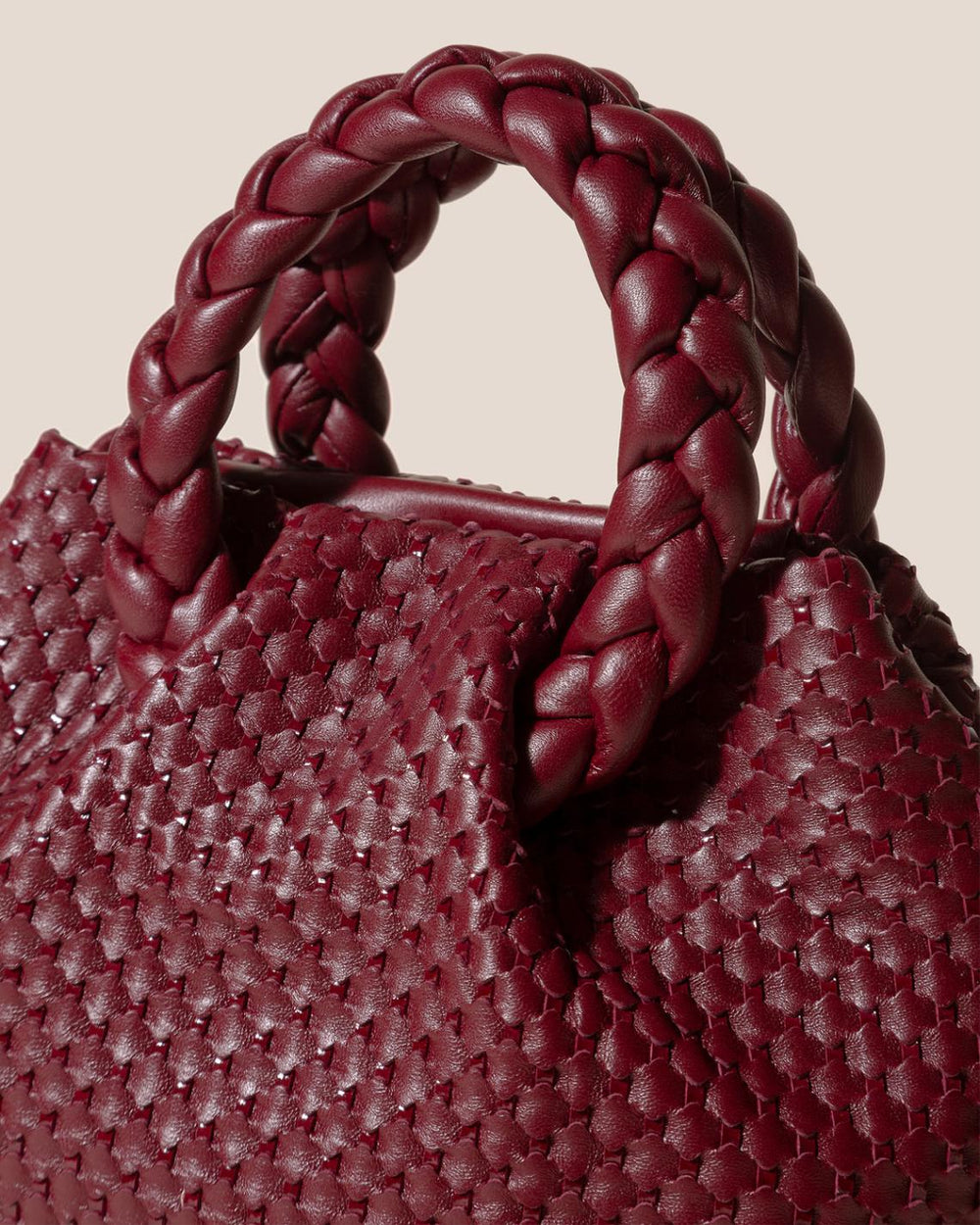 Hereu Crossbody Bags | BOMBON M WOVEN - Plaited-handle Leather Crossbody Bag - Women