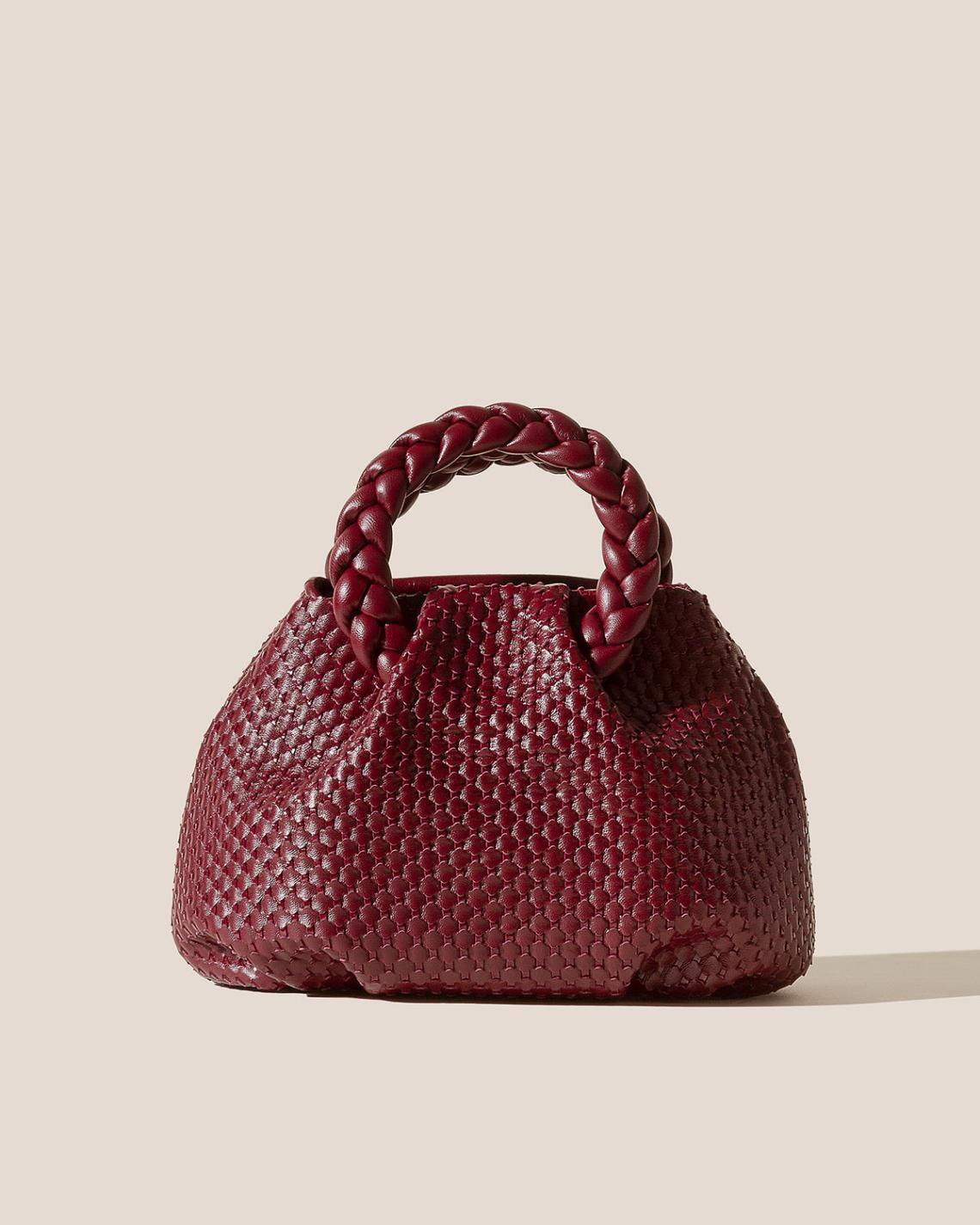Hereu Crossbody Bags | BOMBON M WOVEN - Plaited-handle Leather Crossbody Bag - Women