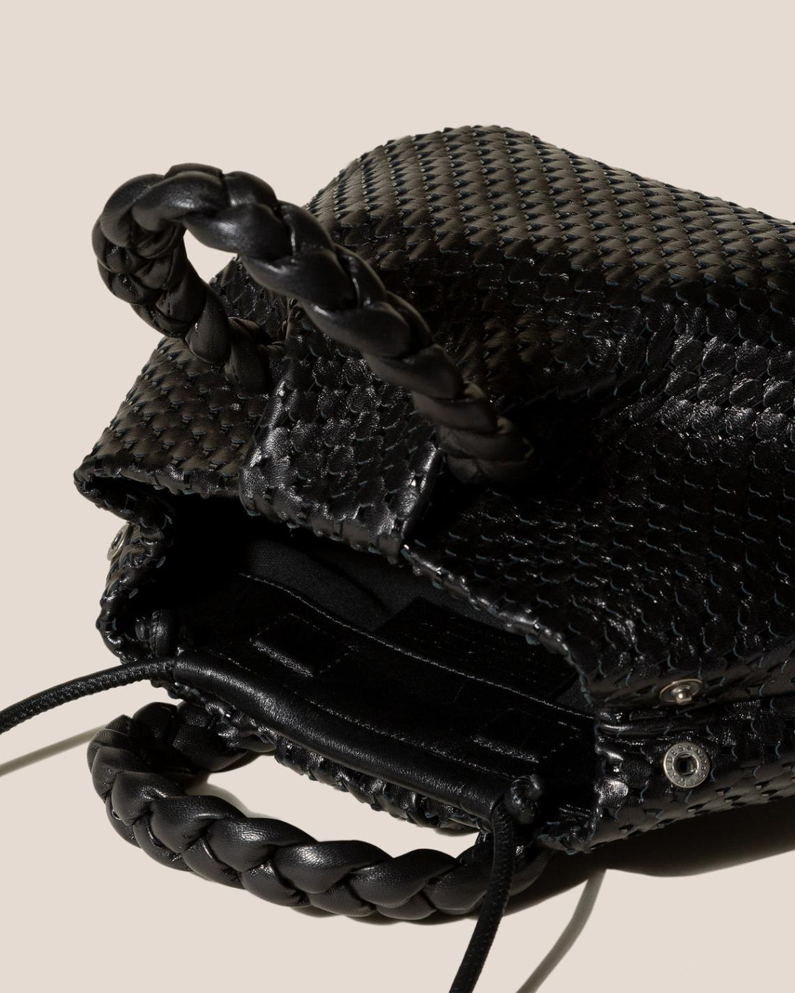 Hereu Crossbody Bags | BOMBON M WOVEN - Plaited-handle Leather Crossbody Bag - Women