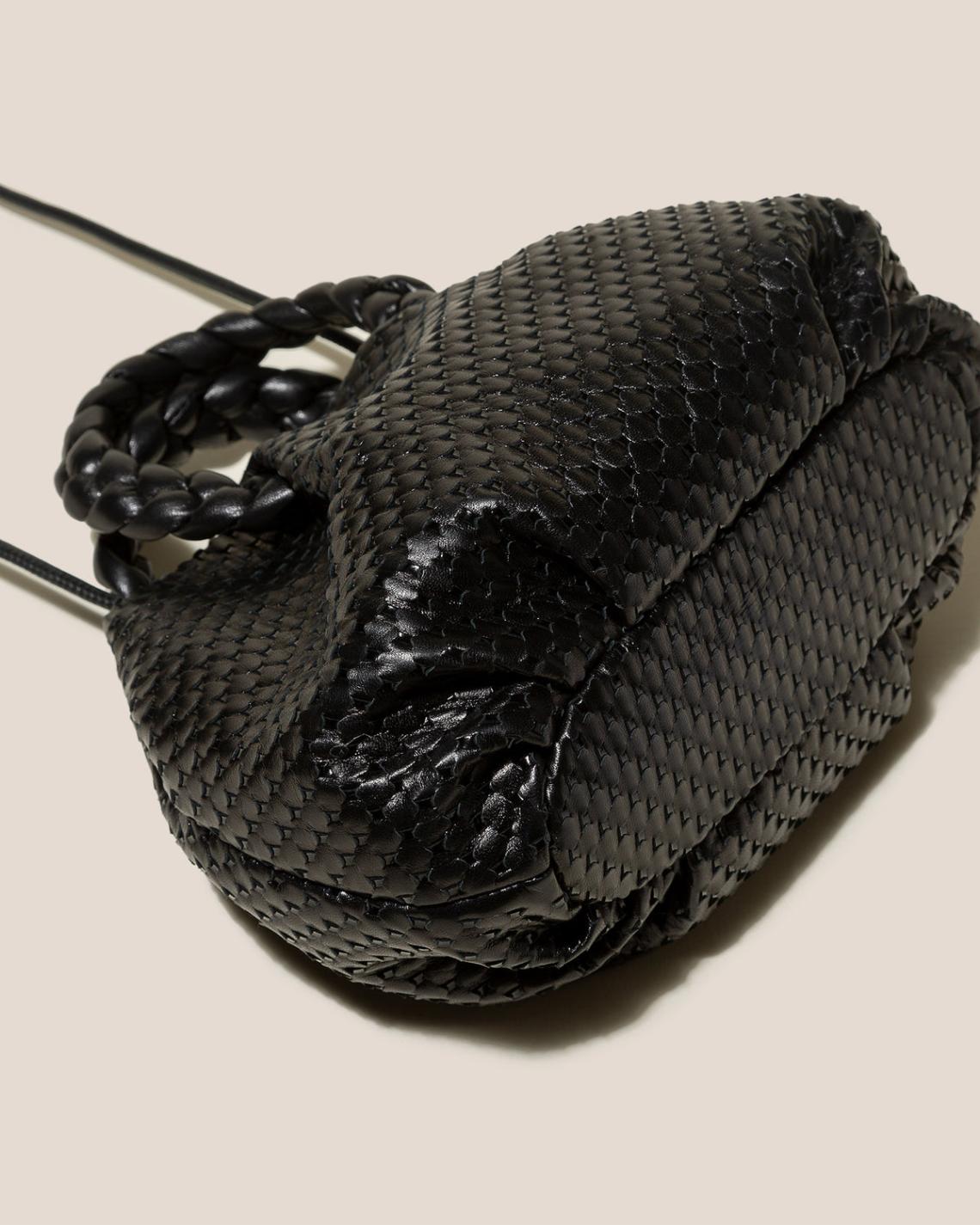 Hereu Crossbody Bags | BOMBON M WOVEN - Plaited-handle Leather Crossbody Bag - Women