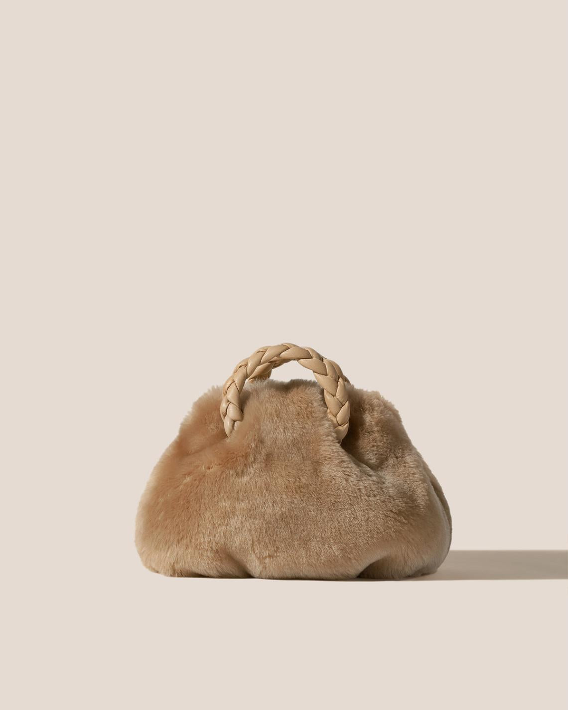 Hereu Crossbody Bags | BOMBON SHEARLING - Small Plaited-handle Crossbody Bag - Women