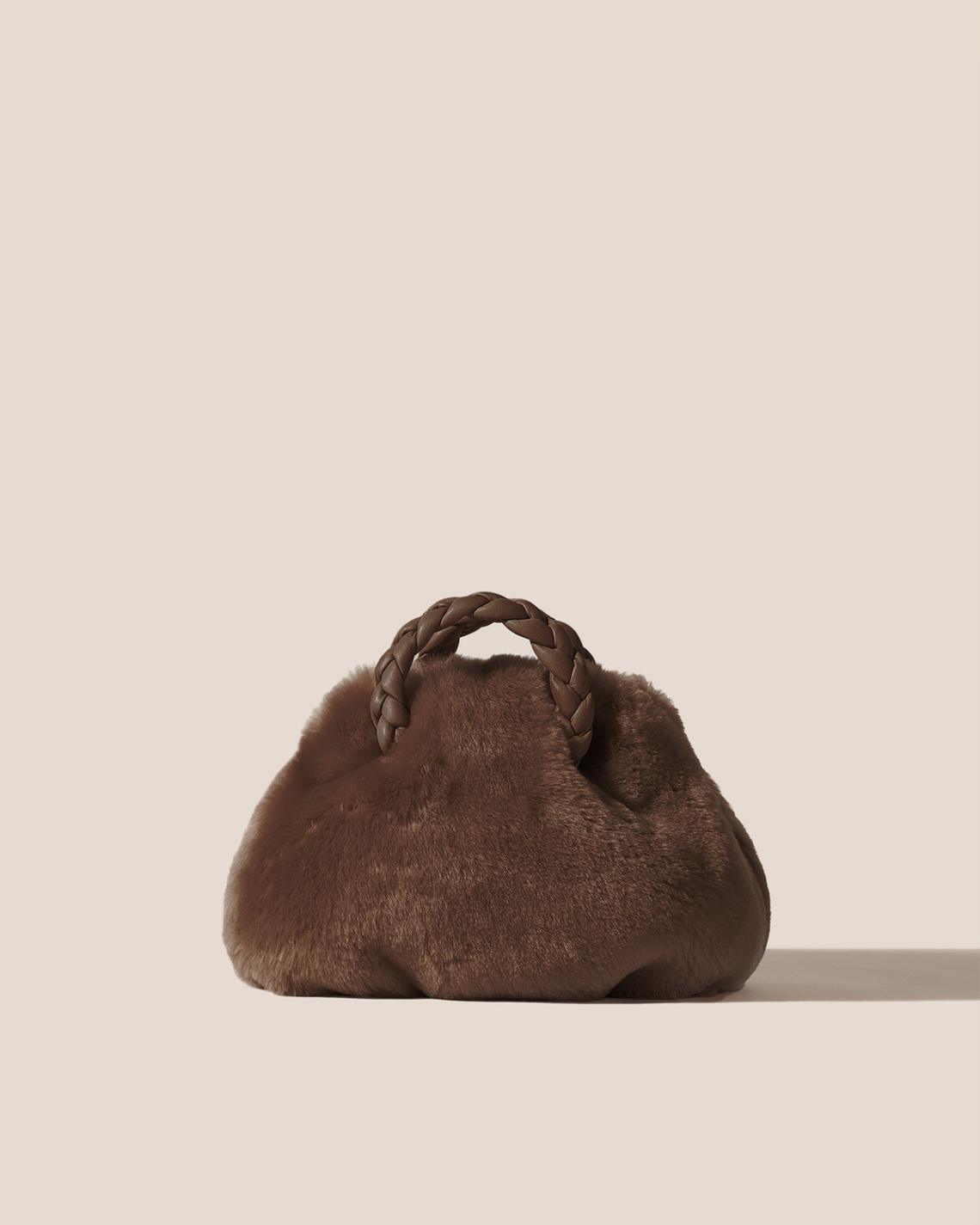 Hereu Crossbody Bags | BOMBON SHEARLING - Small Plaited-handle Crossbody Bag - Women