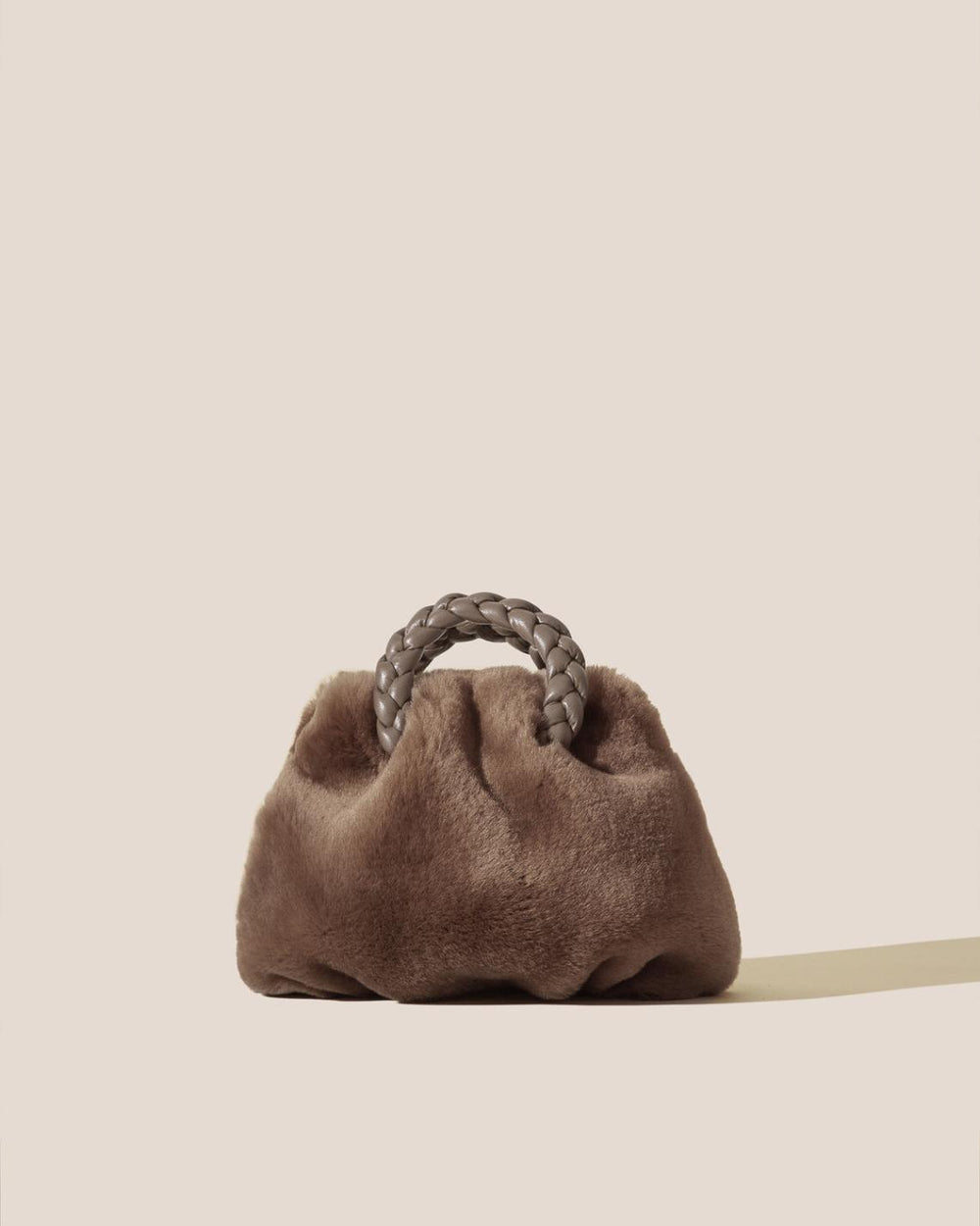 Hereu Crossbody Bags | BOMBON SHEARLING - Small Plaited-handle Crossbody Bag - Women