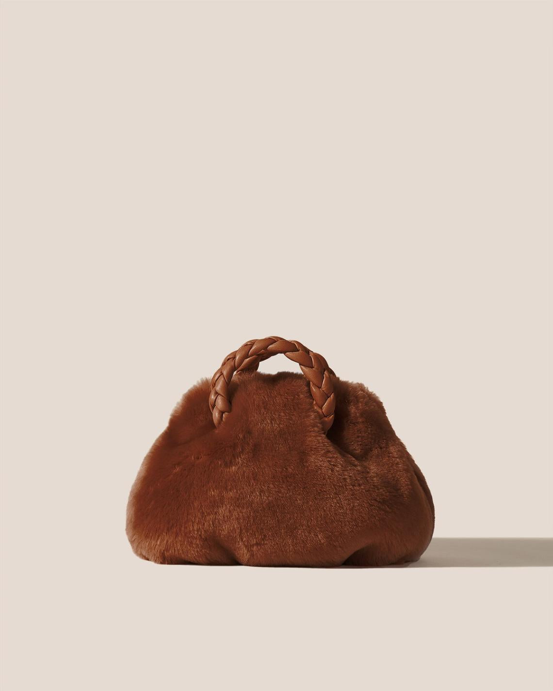 Hereu Crossbody Bags | BOMBON SHEARLING - Small Plaited-handle Crossbody Bag - Women