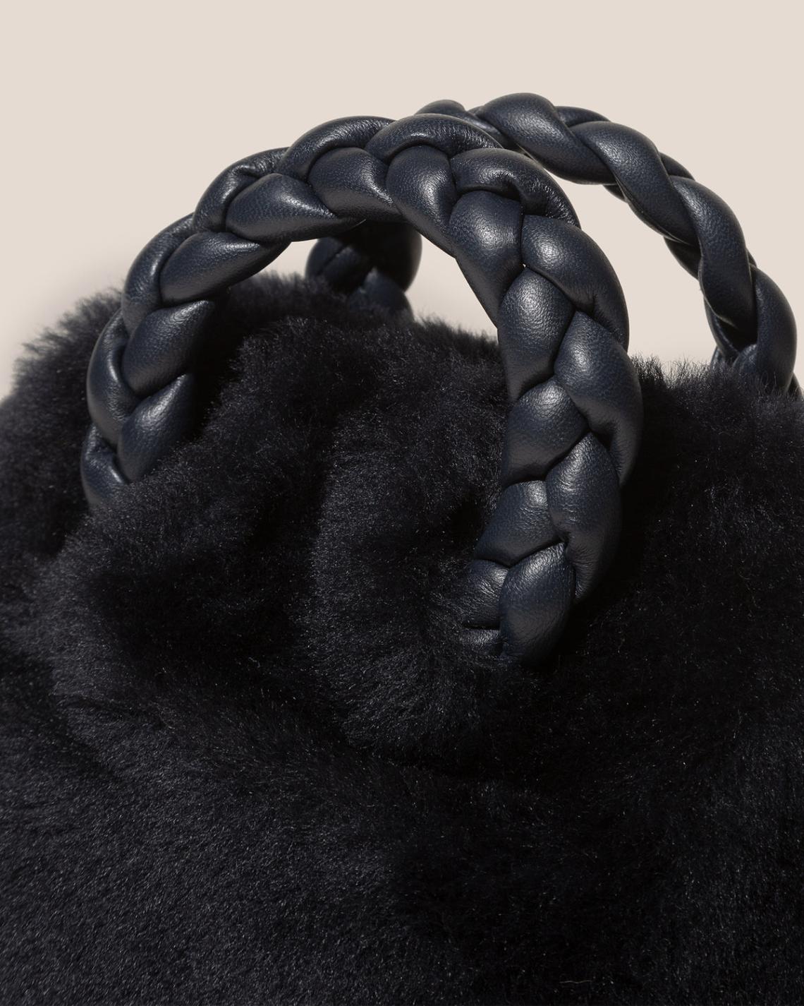 Hereu Crossbody Bags | BOMBON SHEARLING - Small Plaited-handle Crossbody Bag - Women