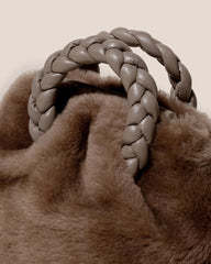 Hereu Crossbody Bags | BOMBON SHEARLING - Small Plaited-handle Crossbody Bag - Women