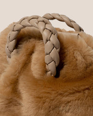 Hereu Crossbody Bags | BOMBON SHEARLING - Small Plaited-handle Crossbody Bag - Women