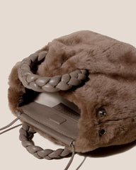 Hereu Crossbody Bags | BOMBON SHEARLING - Small Plaited-handle Crossbody Bag - Women