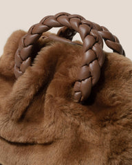 Hereu Crossbody Bags | BOMBON SHEARLING - Small Plaited-handle Crossbody Bag - Women