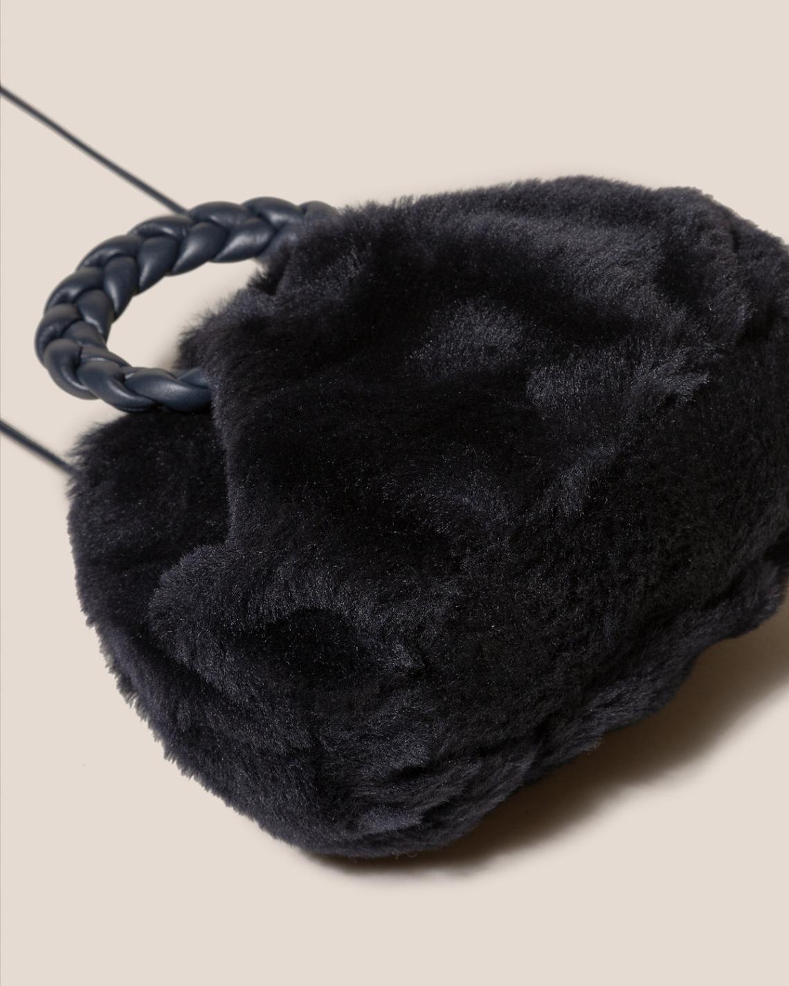 Hereu Crossbody Bags | BOMBON SHEARLING - Small Plaited-handle Crossbody Bag - Women