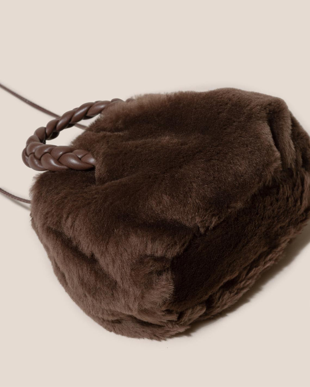 Hereu Crossbody Bags | BOMBON SHEARLING - Small Plaited-handle Crossbody Bag - Women