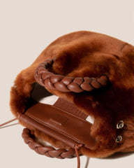 Hereu Crossbody Bags | BOMBON SHEARLING - Small Plaited-handle Crossbody Bag - Women