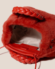 Hereu Crossbody Bags | BOMBON SHEARLING - Small Plaited-handle Crossbody Bag - Women