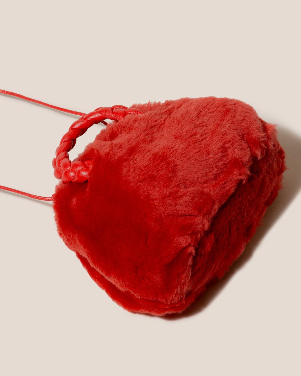 Hereu Crossbody Bags | BOMBON SHEARLING - Small Plaited-handle Crossbody Bag - Women