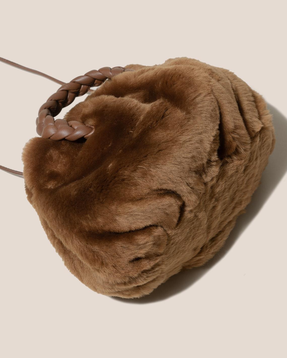 Hereu Crossbody Bags | BOMBON SHEARLING - Small Plaited-handle Crossbody Bag - Women