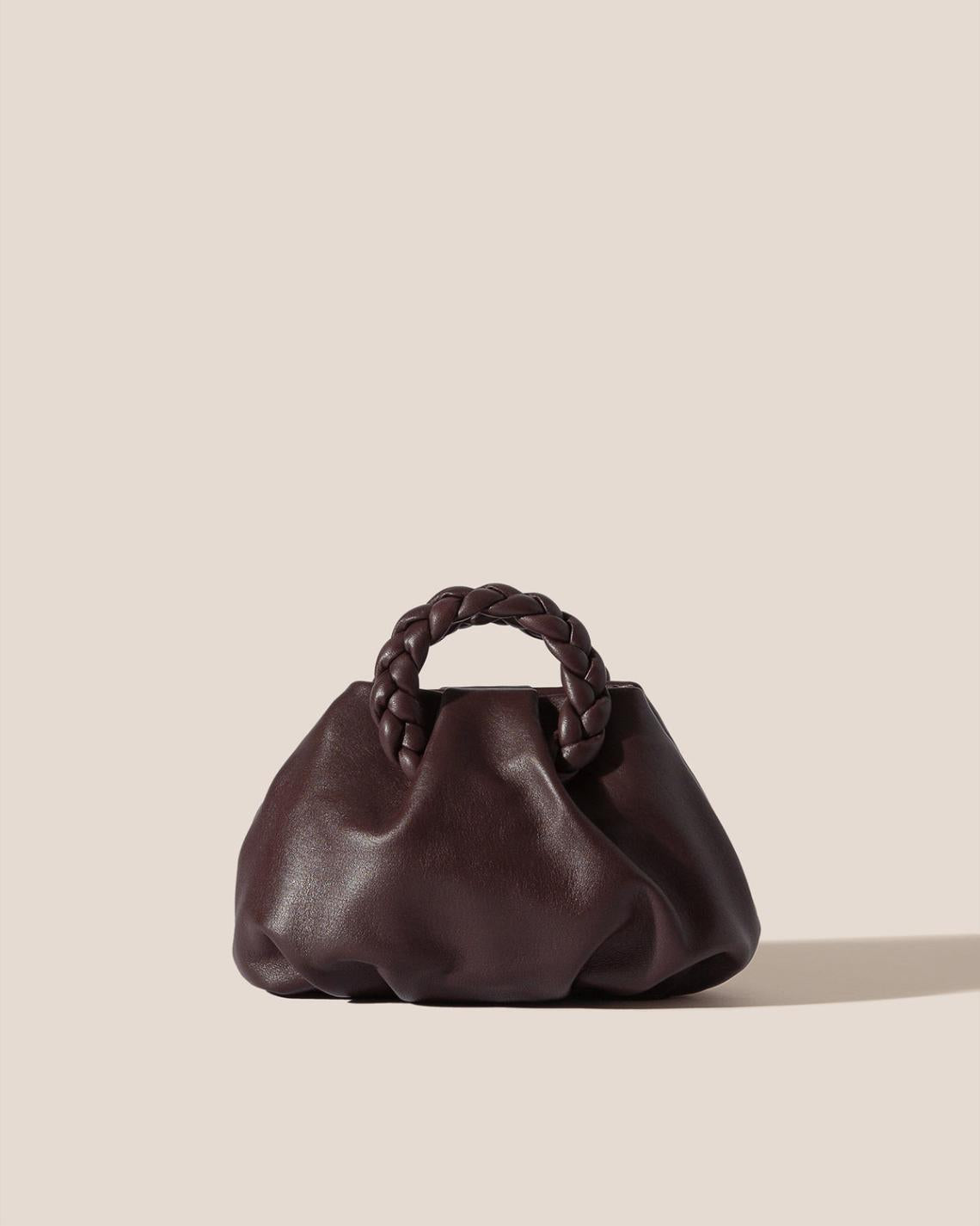 Hereu Crossbody Bags | BOMBON - Small Plaited-handle Leather Crossbody Bag - Women