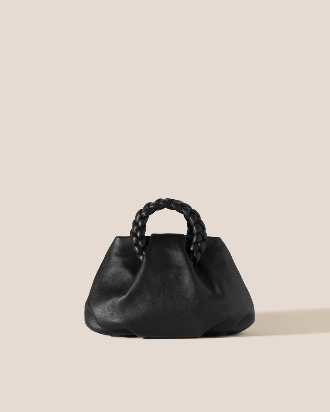 Hereu Crossbody Bags | BOMBON - Small Plaited-handle Leather Crossbody Bag - Women