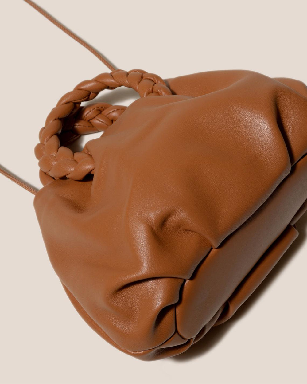 Hereu Crossbody Bags | BOMBON - Small Plaited-handle Leather Crossbody Bag - Women