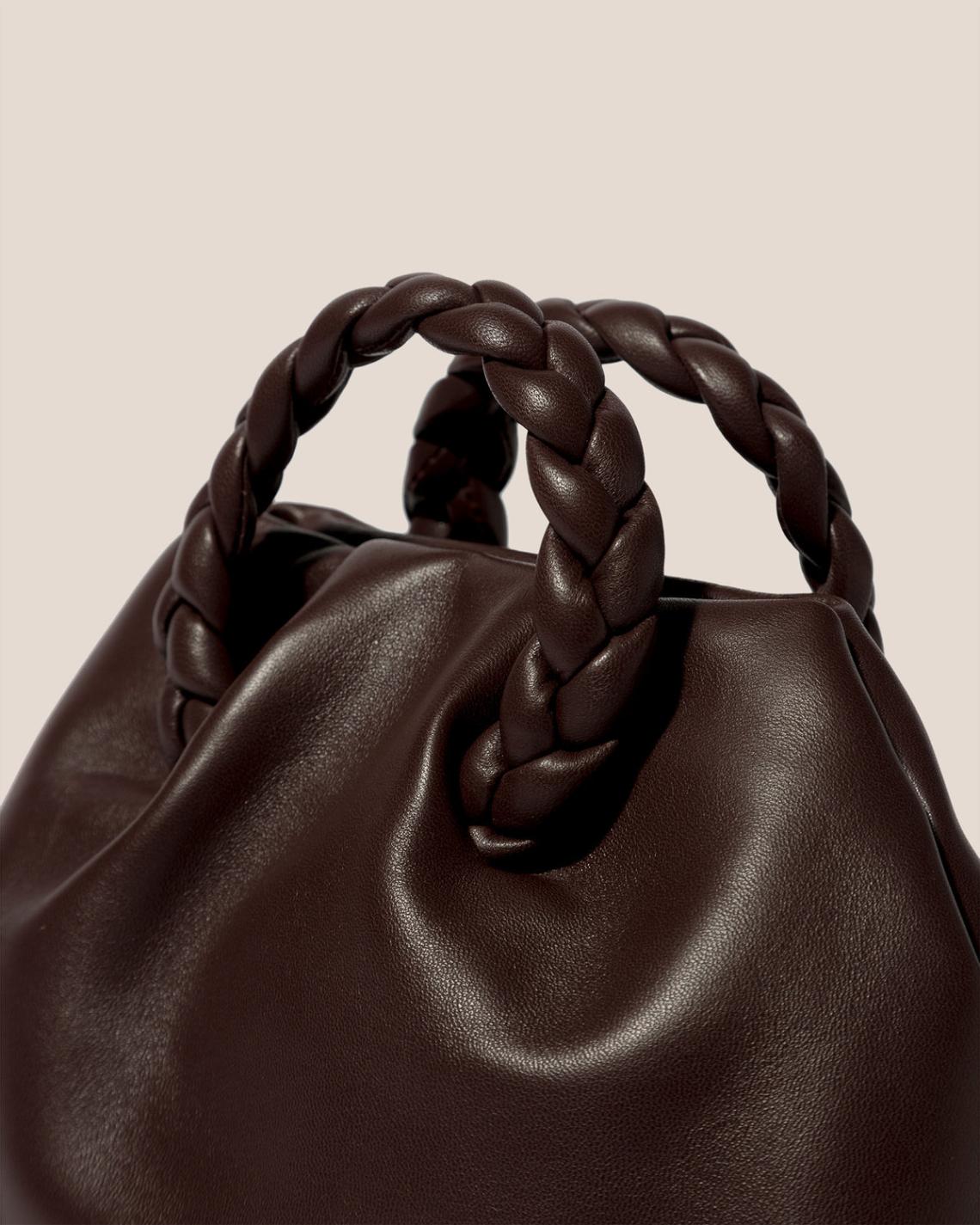 Hereu Crossbody Bags | BOMBON - Small Plaited-handle Leather Crossbody Bag - Women