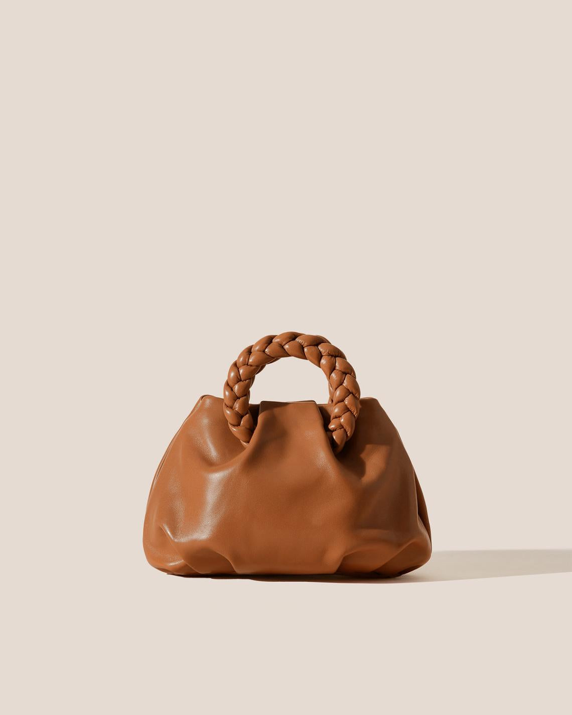 Hereu Crossbody Bags | BOMBON - Small Plaited-handle Leather Crossbody Bag - Women