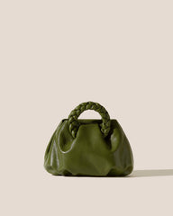 Hereu Crossbody Bags | BOMBON SUPPLE SHINY - Plaited-handle Leather Crossbody Bag - Women