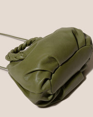 Hereu Crossbody Bags | BOMBON SUPPLE SHINY - Plaited-handle Leather Crossbody Bag - Women