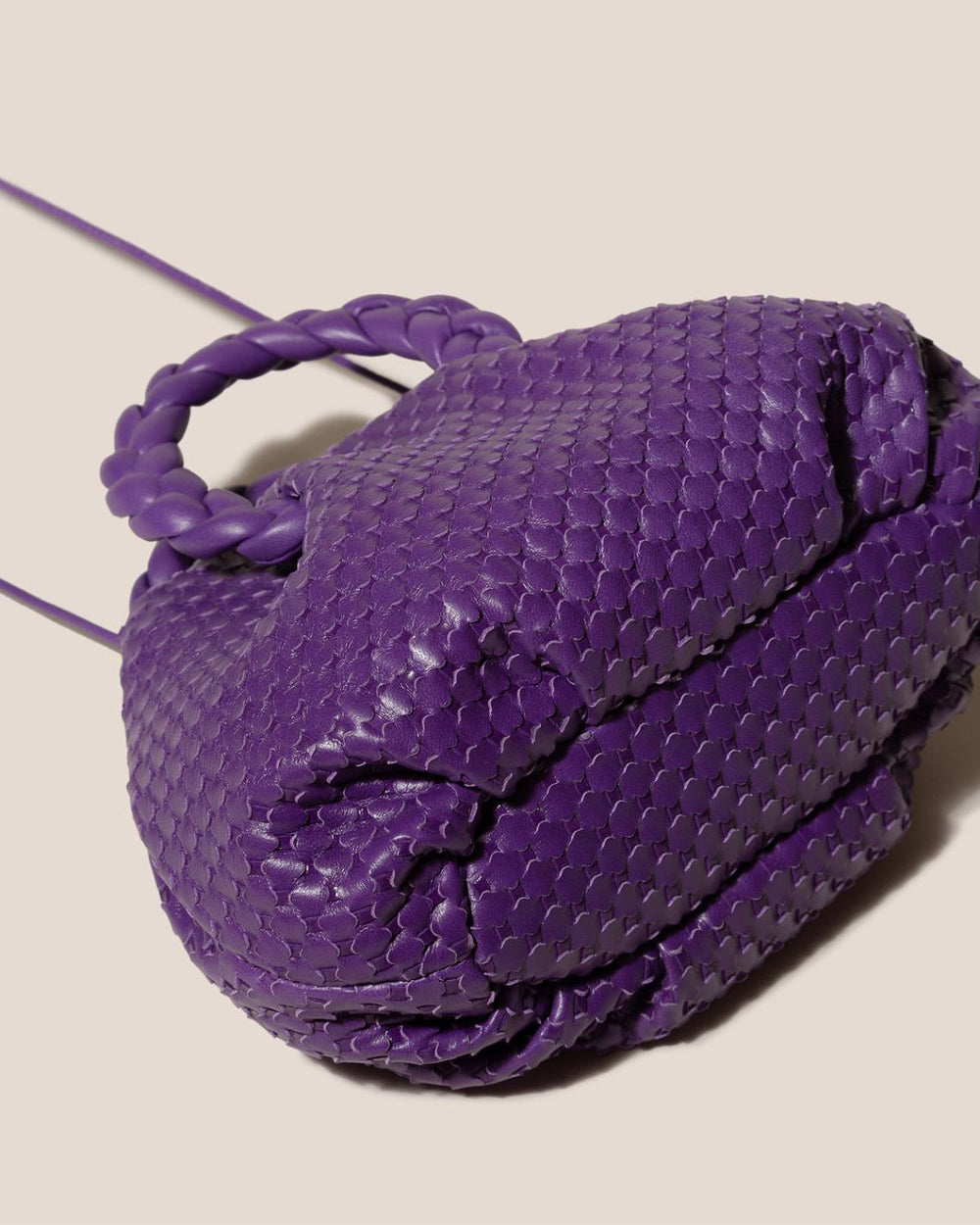 Hereu Crossbody Bags | BOMBON WOVEN - Small Plaited-handle Leather Crossbody Bag - Women