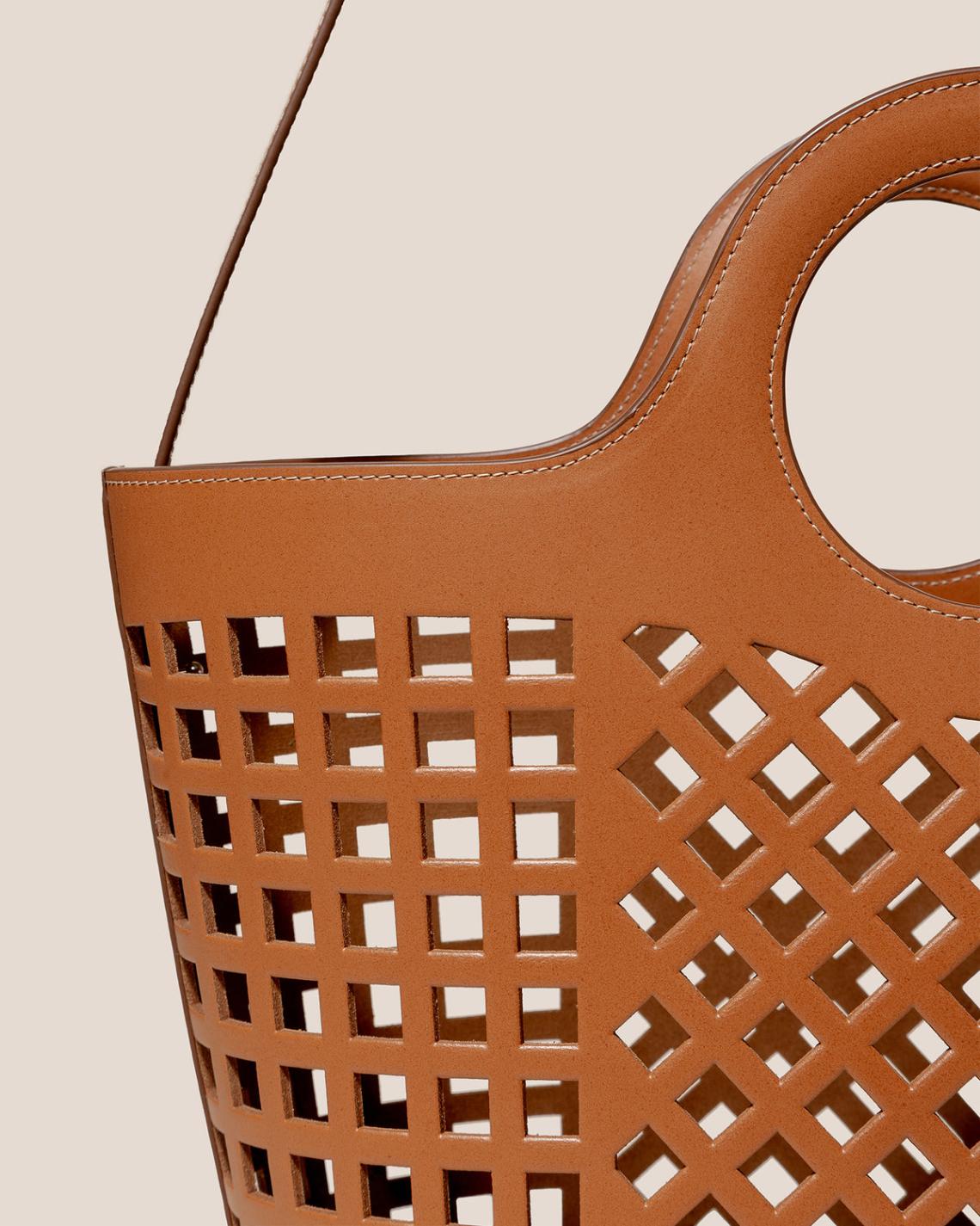 Hereu Crossbody Bags | COLMADO - Cut-out Leather Tote Bag - Women