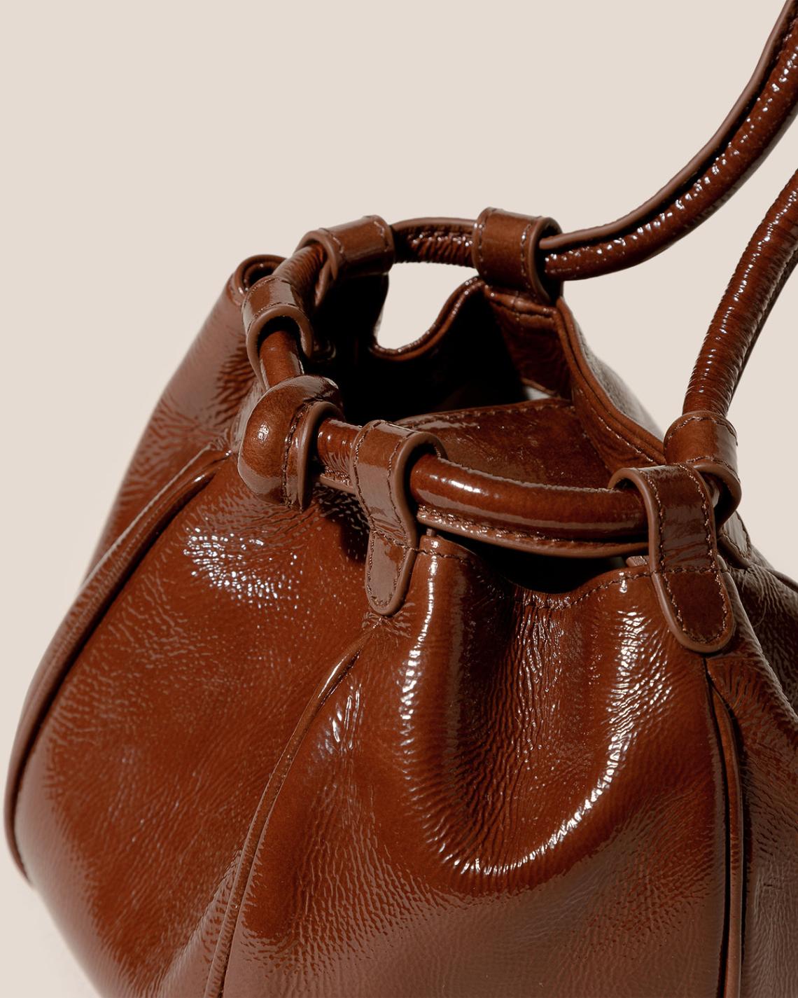 Hereu Crossbody Bags | GLOBUL MINI CRINKLED GLOSSY - Balloon-Shaped Crossbody Bag - Women