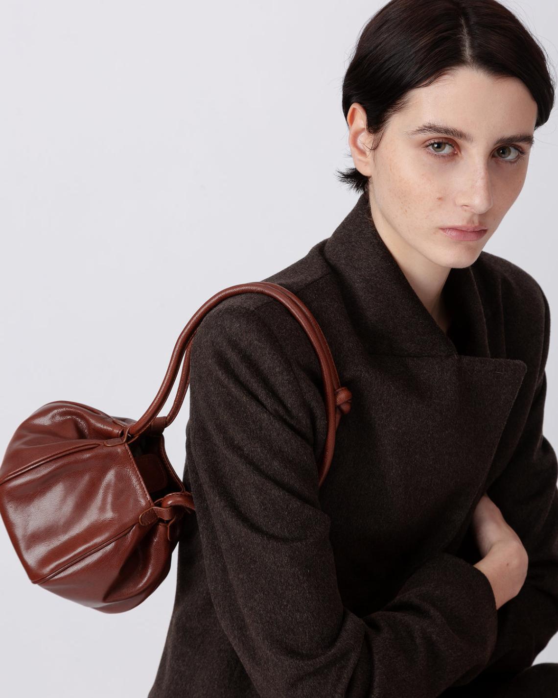 Hereu Crossbody Bags | GLOBUL MINI SUPPLE SHINY - Balloon-Shaped Crossbody Bag - Women