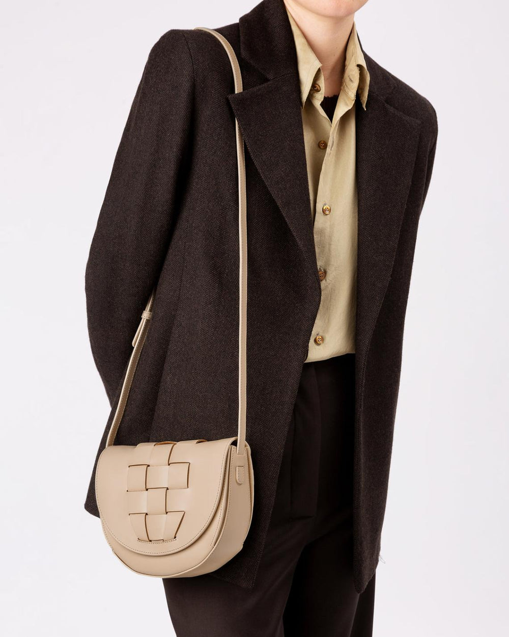 Hereu Crossbody Bags | SINIA - Satchel Interwoven Front Detail Bag - Women/Men