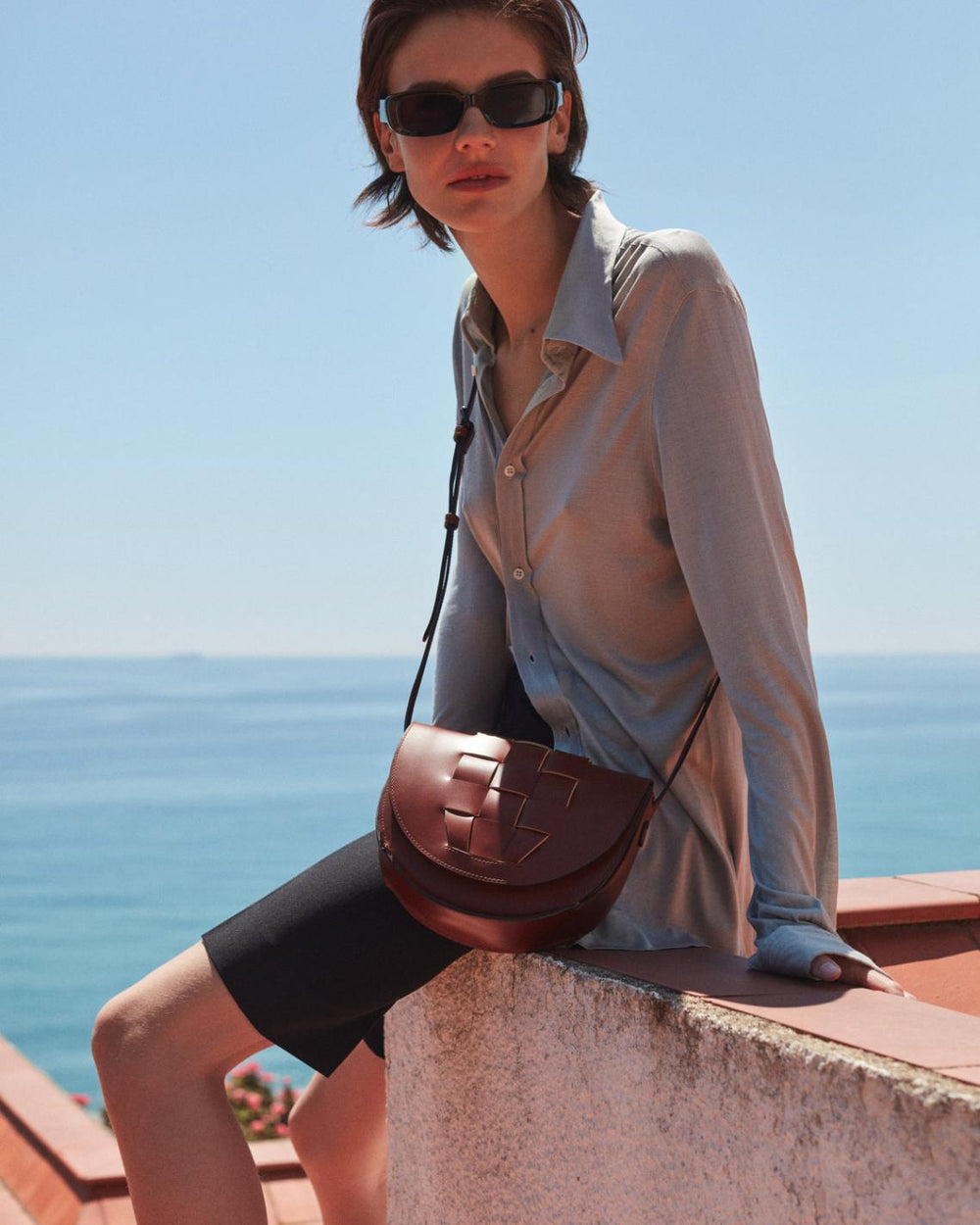 Hereu Crossbody Bags | SINIA - Satchel Interwoven Front Detail Bag - Women/Men