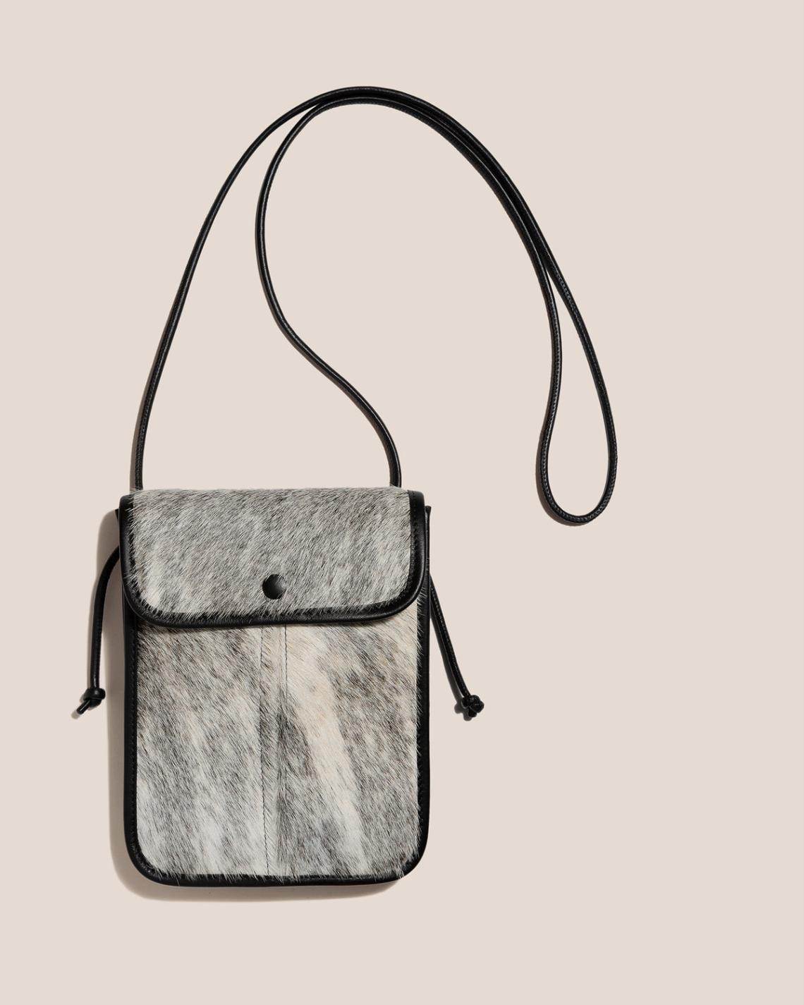 Hereu Crossbody Bags | TERRA CALF HAIR - Square-Flat Crossbody Bag - Women/Men